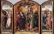 MASTER of the St. Bartholomew Altar Crucifixion Altarpiece France oil painting artist